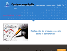 Tablet Screenshot of construccionesogalla.com